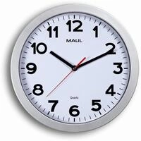 MAUL Uhr Wanduhr MAULstep 30cm silber