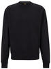 BOSS ORANGE Sweater Wefade (1-tlg) mit seitlichen Rippeinsätzen, schwarz