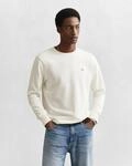 Sweatshirt GANT "REG SHIELD C-NECK SWEAT", Herren, Gr. S, beige (eggshell),