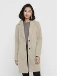 Langmantel ONLY "ONLCARRIE BONDED COAT OTW NOOS", Damen, Gr. M, beige (humus