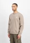 Sweater ALPHA INDUSTRIES "Basic Sweatshirt SL", Herren, Gr. S, beige (vintage...