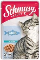 Schmusy Ragout mit Lachs in Sauce 100 g - 22 St&uuml;ck, Nassfutter f&uuml;r: Katze