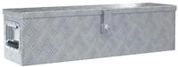 vidaXL Werkzeugbox Aluminiumkiste 80,5&times;22&times;22 cm Silbern (1 St)