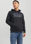 Kapuzensweatshirt JACK & JONES "JJECORP LOGO SWEAT HOOD NOOS", Herren, Gr. M, schwarz