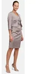 Vera Mont Bolerojacke Damen mit Kellerfalten grau S (36)