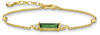 THOMAS SABO Perlenarmband Thomas Sabo Armband A2018-971-6 Silber vergoldet Grün