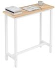Woltu Bartisch, Bartisch aus Metall, Tischplatte aus MDF, 100x40cm