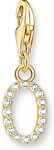 THOMAS SABO Kettenanh&auml;nger Thomas Sabo Damen-Charm 925er Silber Zirkonia