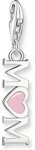 THOMAS SABO Kettenanh&auml;nger Thomas Sabo Damen-Charm 925er Silber, Emaille Herz