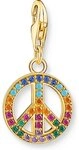 THOMAS SABO Kettenanh&auml;nger Thomas Sabo Damen-Charm 925er Silber Glasstein