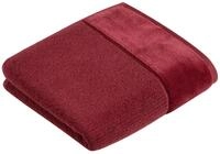 Vossen Handtuch Pure, Bio Baumwolle, Elegante Veloursbord&uuml;re