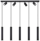Lindby H&auml;ngeleuchte Sanad, Metall, Schwarz IP20, 9 x 10 W LED