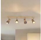 Lindby Deckenstrahler Filiz, Alu IP20, 4 x 5 W LED