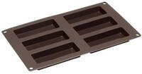 Lurch Backform f&uuml;r M&uuml;sliriegel 30 x 17,5 braun 6-fach Silikon