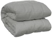 vidaXL Einziehdecke 200 x 200 cm Gewichtsdecke Grau 200x200 cm 13 kg Stoff...