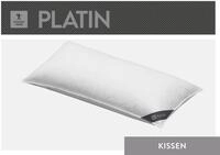 SPESSARTTRAUM Daunenkissen Platin, F&uuml;llung: 60% G&auml;nsedaunen, 40% G&auml;nsefedern,