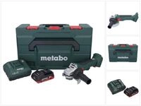 metabo Akku-Winkelschleifer W 18 L BL 9-125 18 V 125 mm Brushless + 1x Akku 4,0...