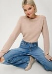 QS Longpullover Strickpullover Pullover aus Viskosemix