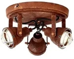 Brilliant Deckenleuchten Bente, Lampe Bente Spotrondell 3flg rostfarbend 3x...
