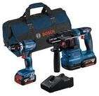 Bosch Professional Bosch Combo Kit 2-tlg. 18V: GSB 18V-45 + GBH 18V-22 + 2 x...