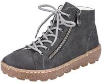 Winterboots RIEKER, Damen, Gr. 36, grau, Lederimitat, Schuhe Winterboots, mit