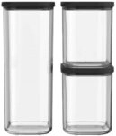 Mepal Vorratsdose Modula Vorratsdosen-Set 3-teilig f&uuml;r trockene Lebensmittel,