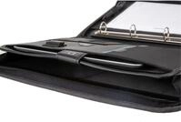 Alassio&reg; Schreibmappe Orgamappe Olbia A4 Nylon/Finetouch-Lederimitat anthrazit