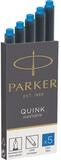 Parker Parker 1950383 1x5 Tintenpatrone Quink k&ouml;nigsblau auswaschbar...