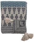 Wohndecke Bloomingville Milas Decke, Blue, 160 x 130 cm, Bloomingville
