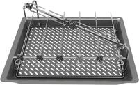 SIEMENS Grillschale HZ635000, Aluminium, (Set)