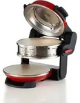Ariete Pizzaofen 927R Doppelpizzaofen f&uuml;r 2 Pizzen gleichzeitig, rot rot