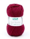 Gr&uuml;ndl Gr&uuml;ndl Wolle Hot Socks uni 50 g bordeaux H&auml;kelwolle