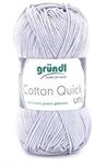Gr&uuml;ndl Gr&uuml;ndl Wolle Cotton Quick 50 g uni hellgrau H&auml;kelwolle
