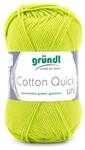 Gr&uuml;ndl Gr&uuml;ndl Wolle Cotton Quick 50 g uni hellgr&uuml;n H&auml;kelwolle