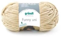 Gr&uuml;ndl Bastelnaturmaterial Gr&uuml;ndl Wolle Funny uni 100 g beige