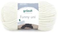 Gr&uuml;ndl Gr&uuml;ndl Wolle Funny uni 100 g creme H&auml;kelwolle