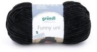 Gr&uuml;ndl Gr&uuml;ndl Wolle Funny uni 100 g schwarz H&auml;kelwolle