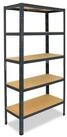 shelfplaza Schwerlastregal HOME, 180x70x40cm anthrazit, 5 B&ouml;den, Kellerregal,