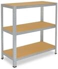 shelfplaza Schwerlastregal HOME, 90x110x50cm verzinkt, 3 B&ouml;den, Kellerregal,