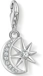 THOMAS SABO Charm-Einh&auml;nger Stern & Mond, mit Zirkonia (synth)