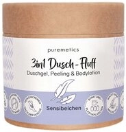 puremetics K&ouml;rperpeeling 3in1 Dusch-Fluff - Sensibelchen 250g