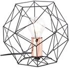 Brilliant Tischleuchte Synergy, ohne Leuchtmittel, Tischlampe schwarz/kupfer