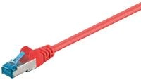 Goobay CAT 6A Patchkabel S/FTP (PiMF) Rot 0.25 m - LSZH halogenfrei Kupfer