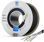 HB-DIGITAL Kabel CAT 7 Outdoor AWG23 Netzwerkkabel, Netzwerkstecker, (10000 cm),