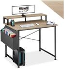 tectake Schreibtisch B&uuml;rotisch mit h&ouml;henverstellbaren Kunststofff&uuml;&szlig;en, 120...
