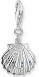 THOMAS SABO Charm-Einh&auml;nger Muschel-Optik, mit Glas-Keramik Stein - mit