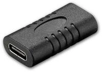 Goobay Adapter USB-C&trade; auf USB-C&trade;, schwarz, Verl&auml;ngerung USB-Adapter