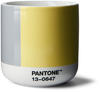Pantone Cortado Porzellan-Thermobecher - coy 2021 - illuminating 13-0647 &...