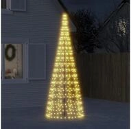 vidaXL Au&szlig;en-Wandleuchte, LED-Weihnachtsbaum f&uuml;r Fahnenmast 550 LEDs...