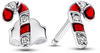 Pandora Paar Ohrstecker 292996C01 Ohrringe Ohrstecker Damen Funkelnde Rote